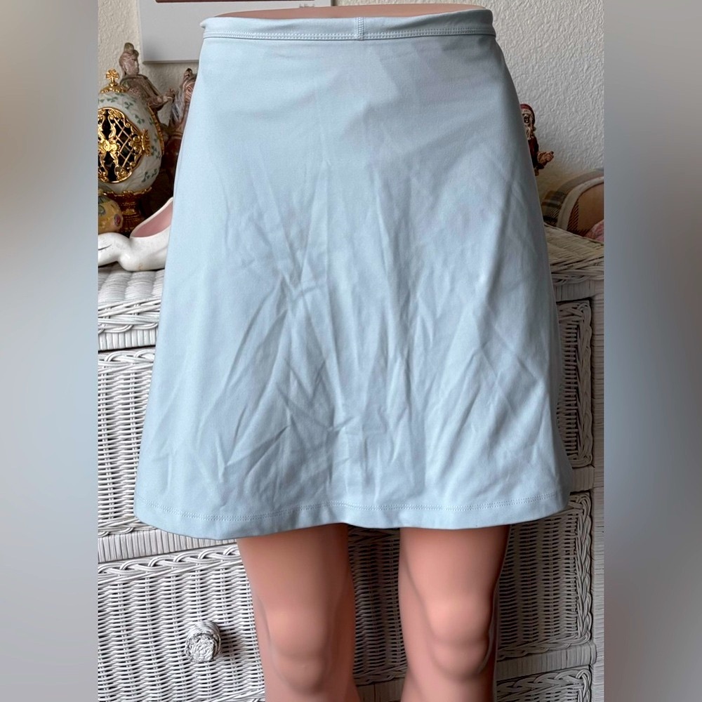 Girlfriend Collective Snowcap Sport High Rise Skort in Ash Blue Size XL
